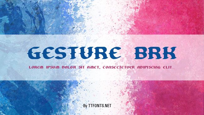 Gesture BRK example