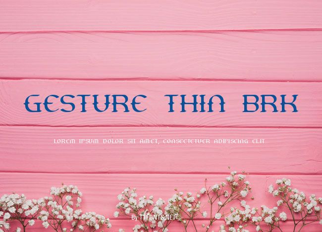 Gesture Thin BRK example