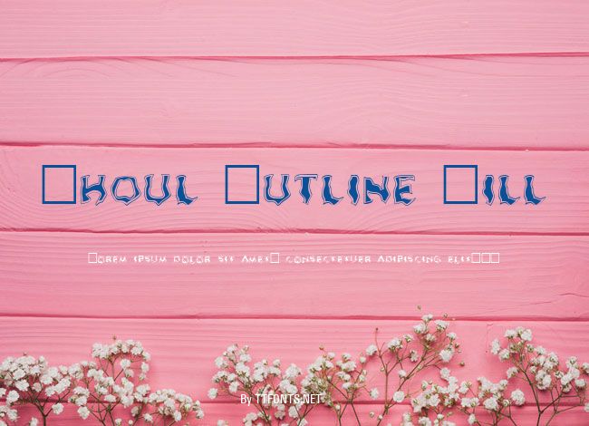 Ghoul Outline Fill example
