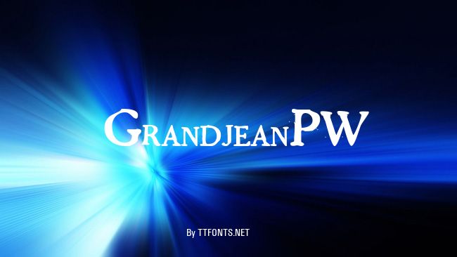 GrandjeanPW example