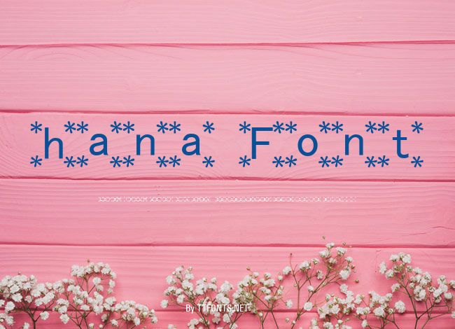 hana Font example
