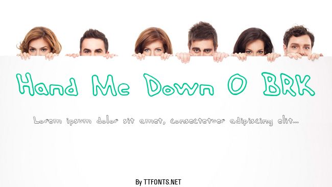Hand Me Down O BRK example