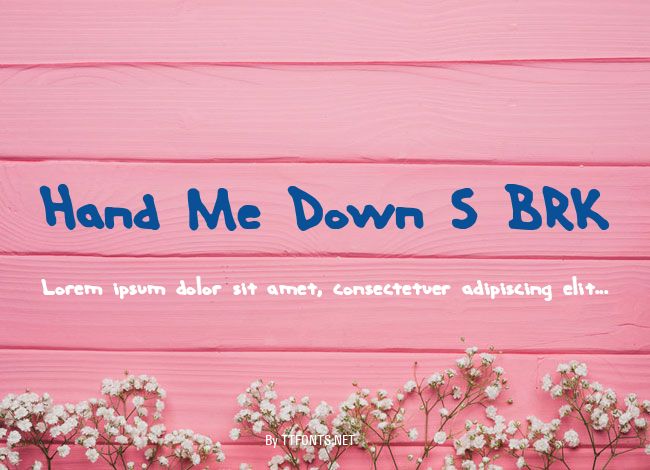 Hand Me Down S BRK example