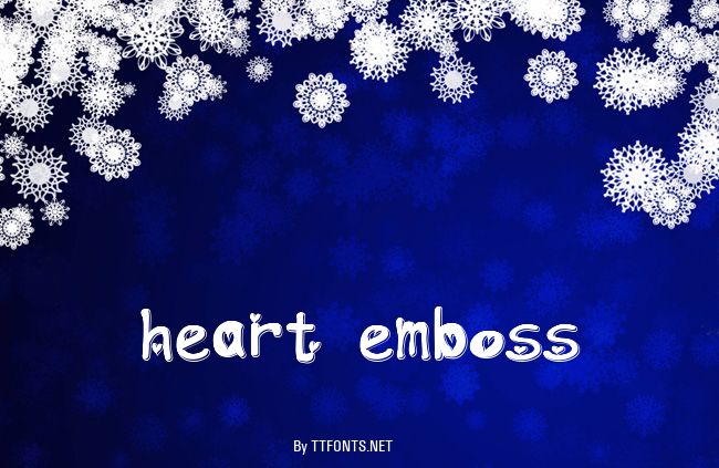 heart emboss example