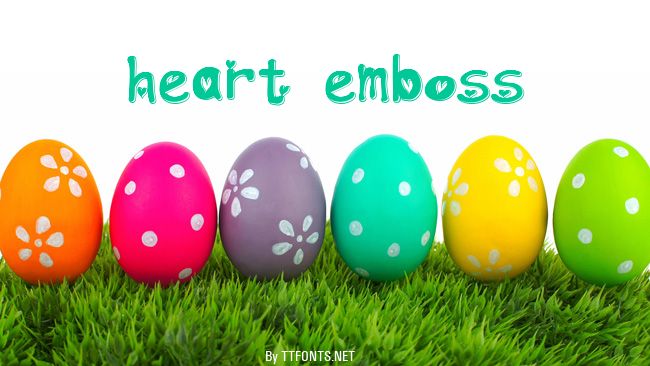heart emboss example