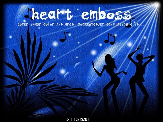 heart emboss example