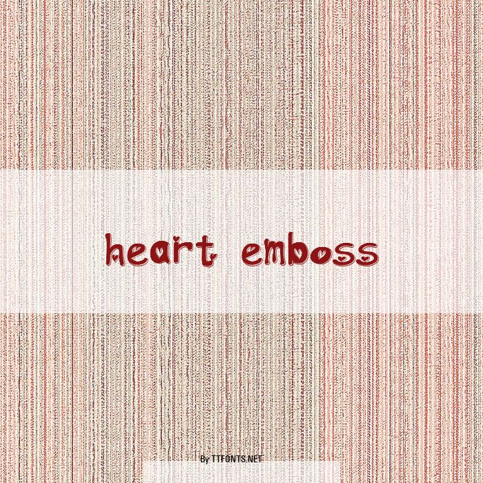 heart emboss example