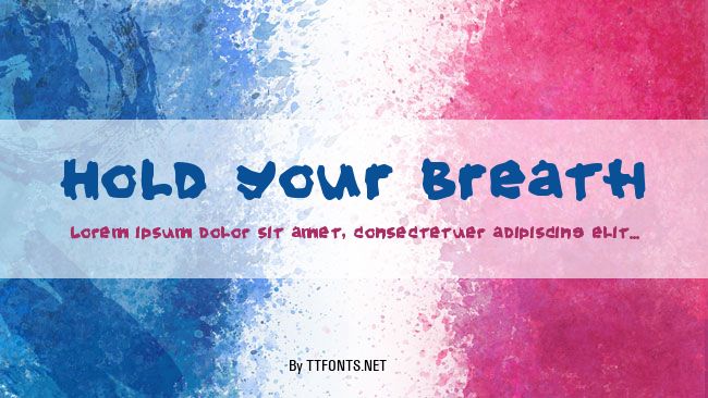 Hold your breath example