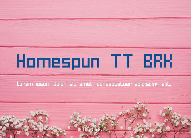 Homespun TT BRK example