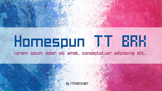 Homespun TT BRK example