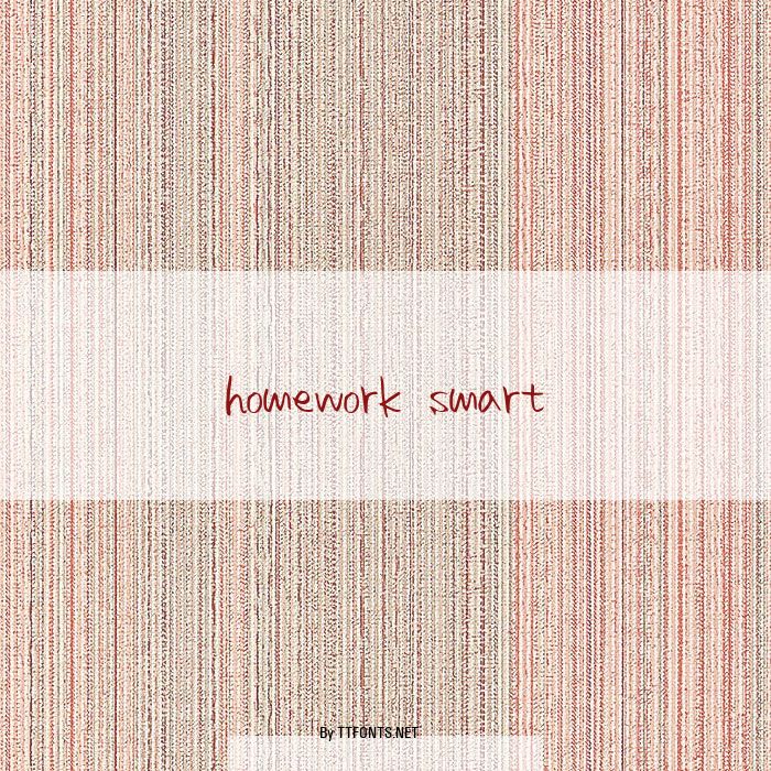 homework smart example