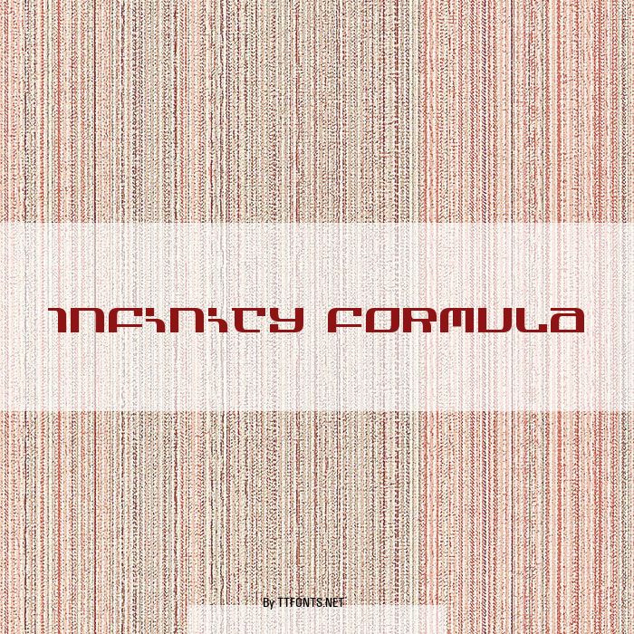 Infinity Formula example