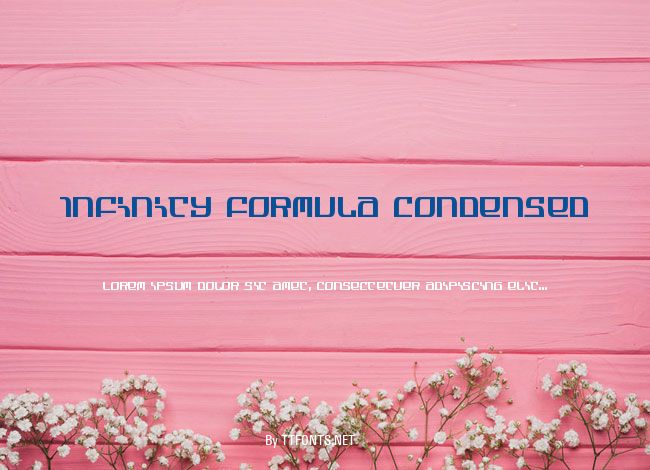 Infinity Formula Condensed example