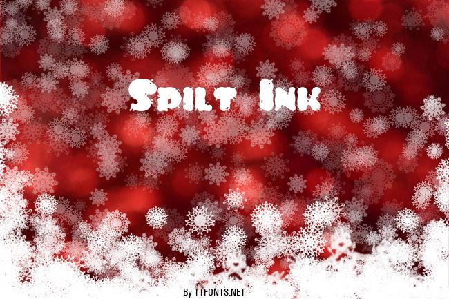 Spilt Ink example