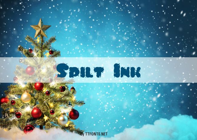 Spilt Ink example