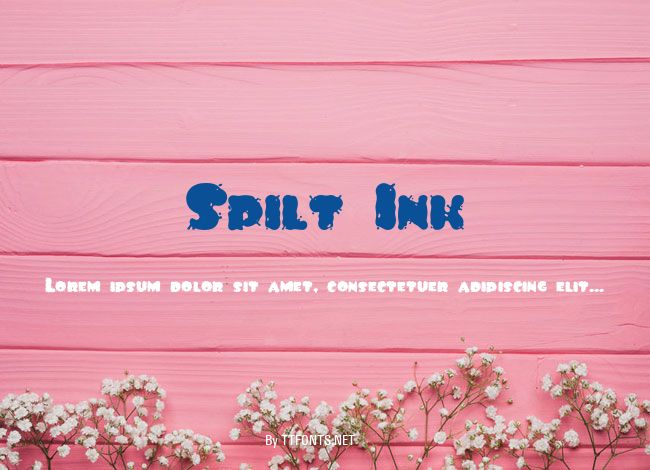Spilt Ink example