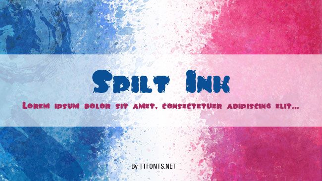 Spilt Ink example