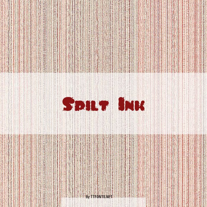 Spilt Ink example