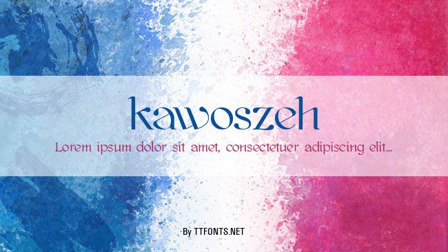 kawoszeh example