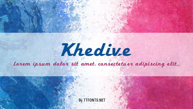 Khedive example