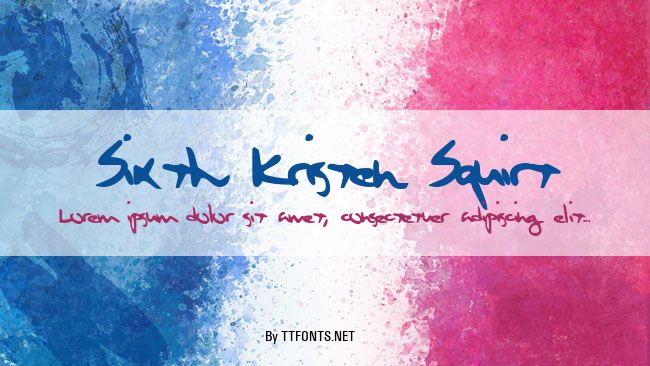Sixth Kristen Squirt example