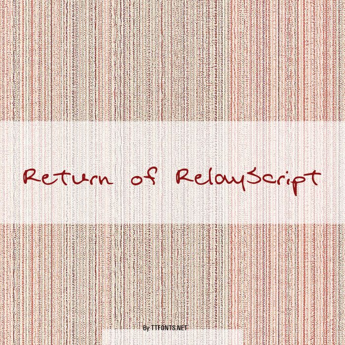 Return of RelayScript example