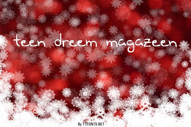 Teen Dreem Magazeen example