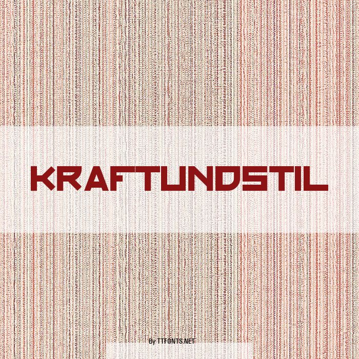 KraftUndStil example