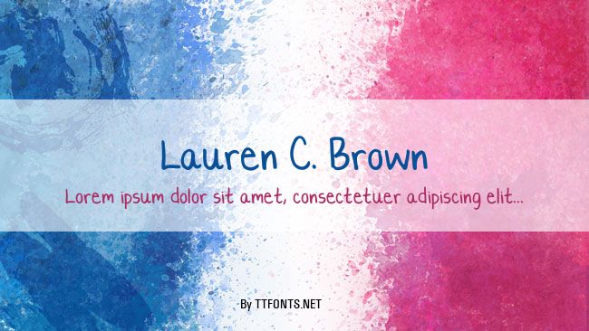 Lauren C. Brown example