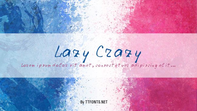Lazy Crazy example