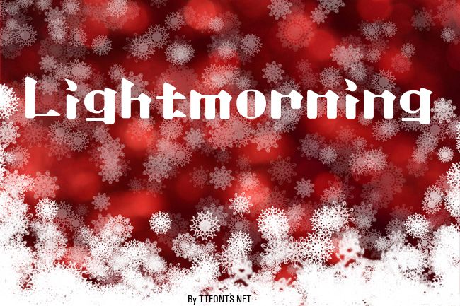 Lightmorning example