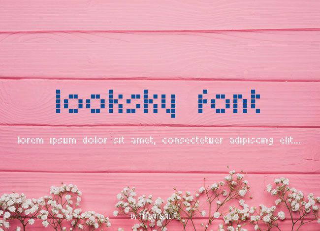 Looksky Font example