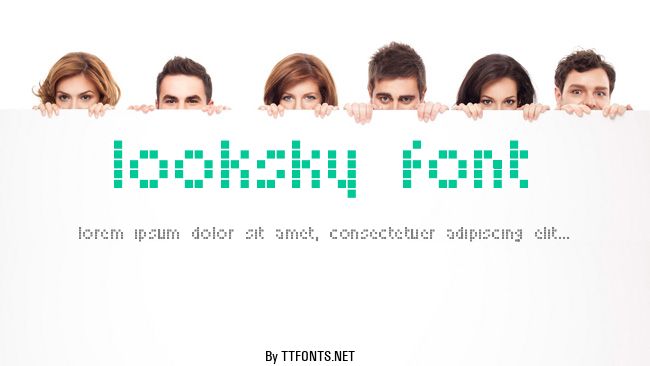 Looksky Font example