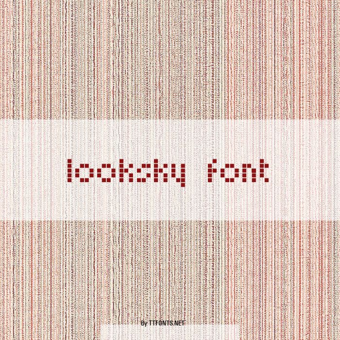 Looksky Font example
