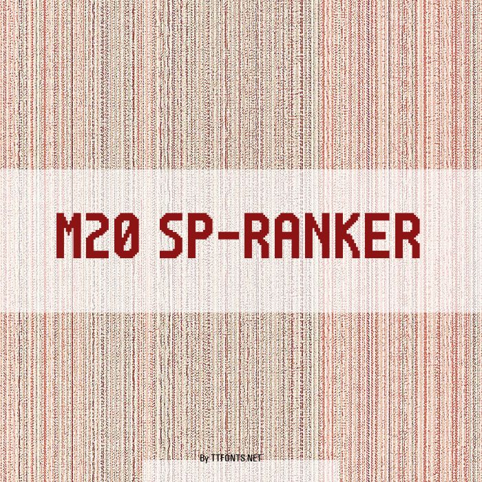 M20_SP-RANKER example