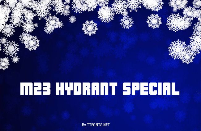 M23_HYDRANT SPECIAL example