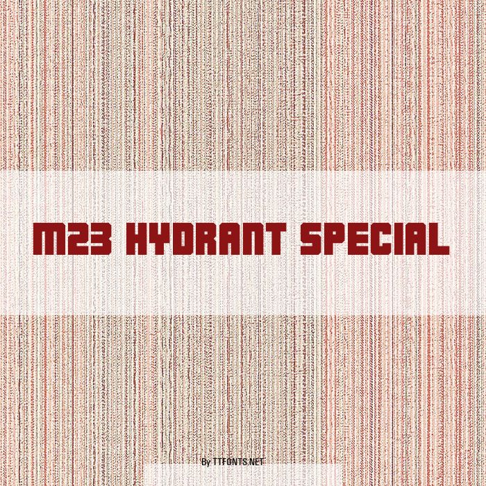 M23_HYDRANT SPECIAL example
