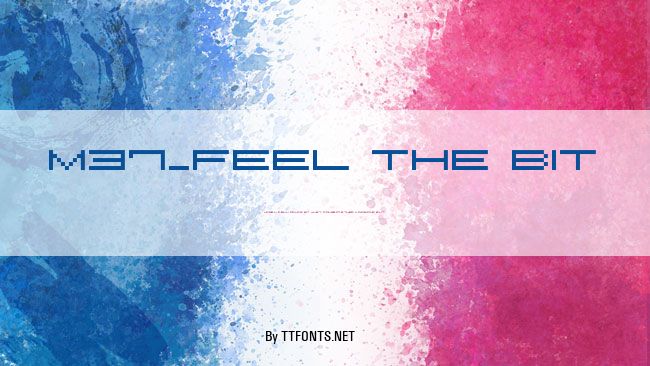 M37_FEEL THE BIT example