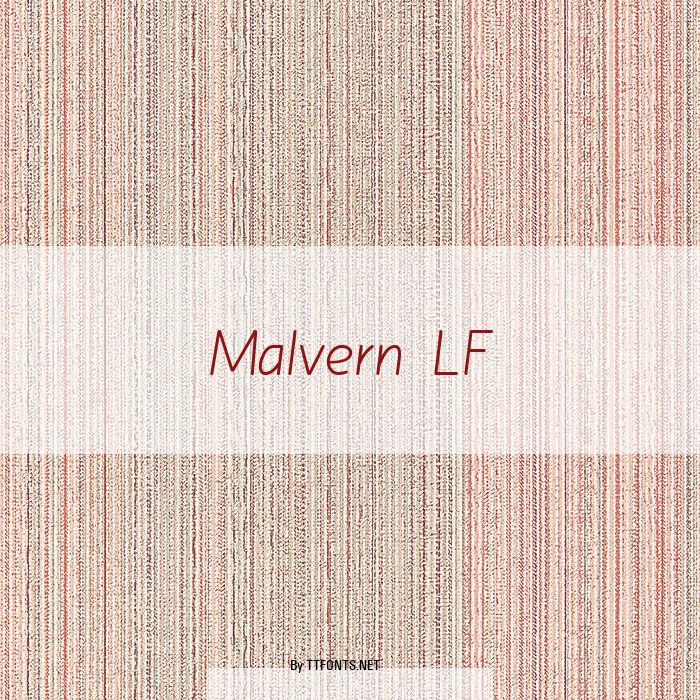 Malvern LF example
