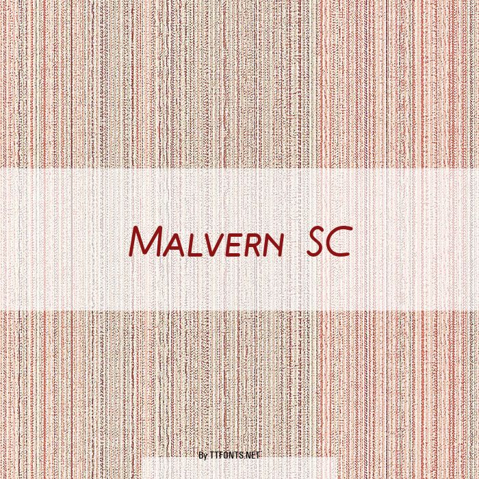 Malvern SC example