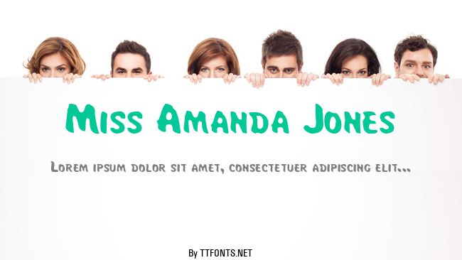 Miss Amanda Jones example
