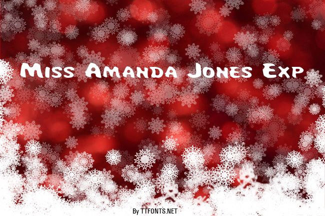 Miss Amanda Jones Exp example
