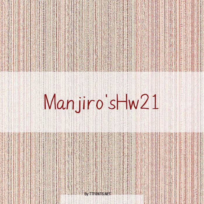 Manjiro'sHw21 example