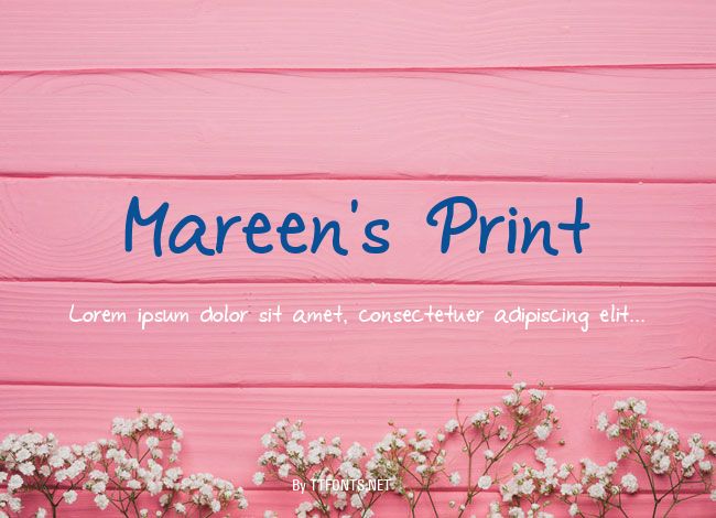 Mareen's Print example