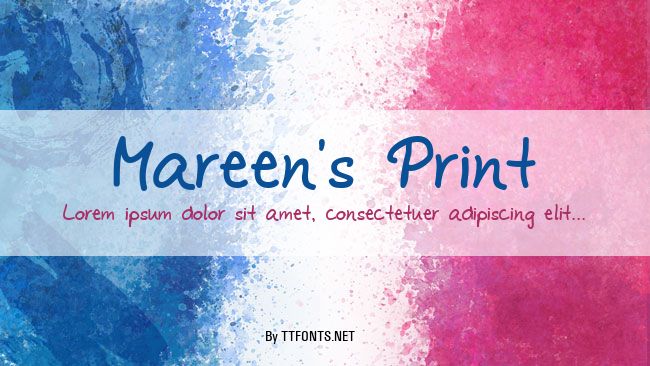 Mareen's Print example