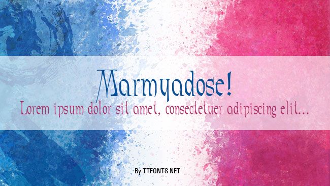 Marmyadose! example