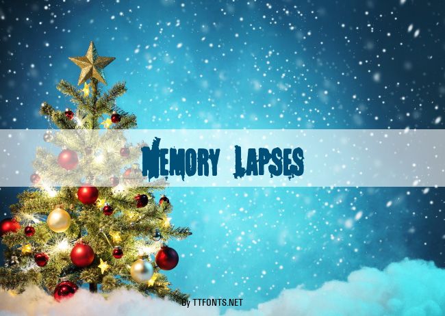 Memory Lapses example