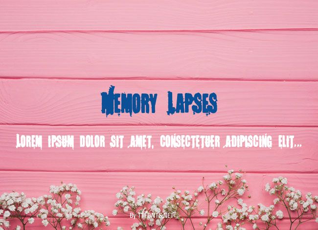 Memory Lapses example