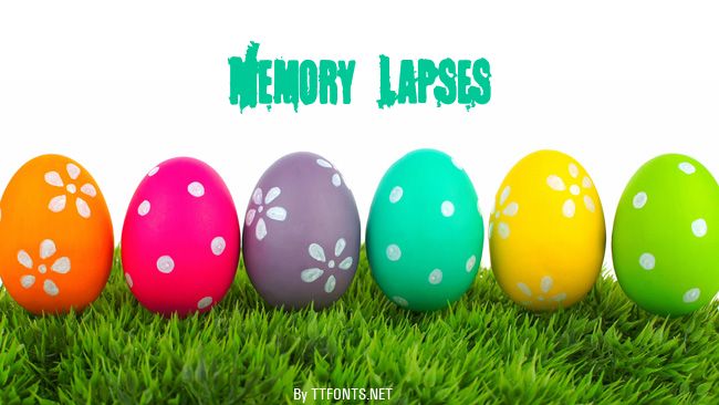 Memory Lapses example