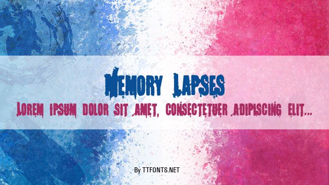 Memory Lapses example